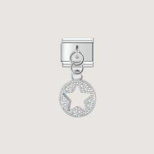 Charm Étoile Ronde Argent