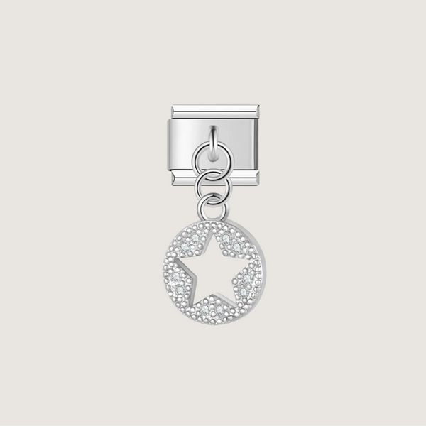 Charm Étoile Ronde Argent