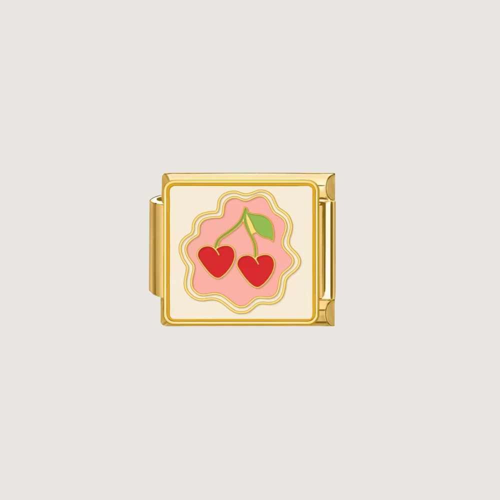 Cherry Heart Charm