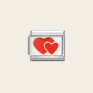 Charm Double Coeur