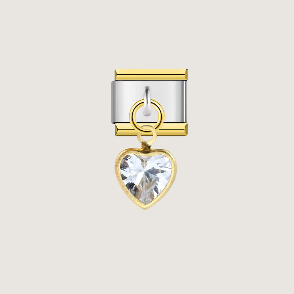 Heart Diamond Charm