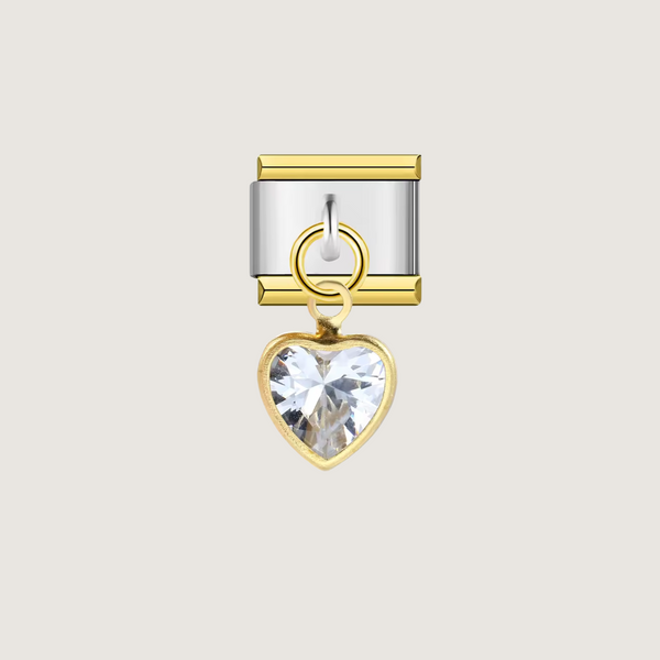 Heart Diamond Charm