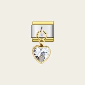 Heart Diamond Charm