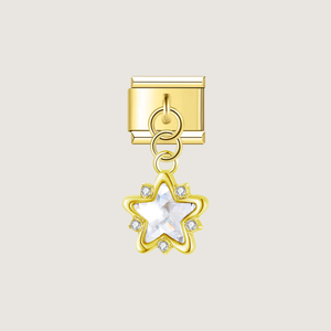 Charm de estrella de diamante