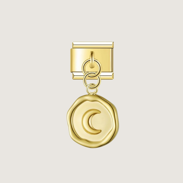 Moon Round Charm