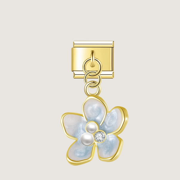 Amuleto de flor azul