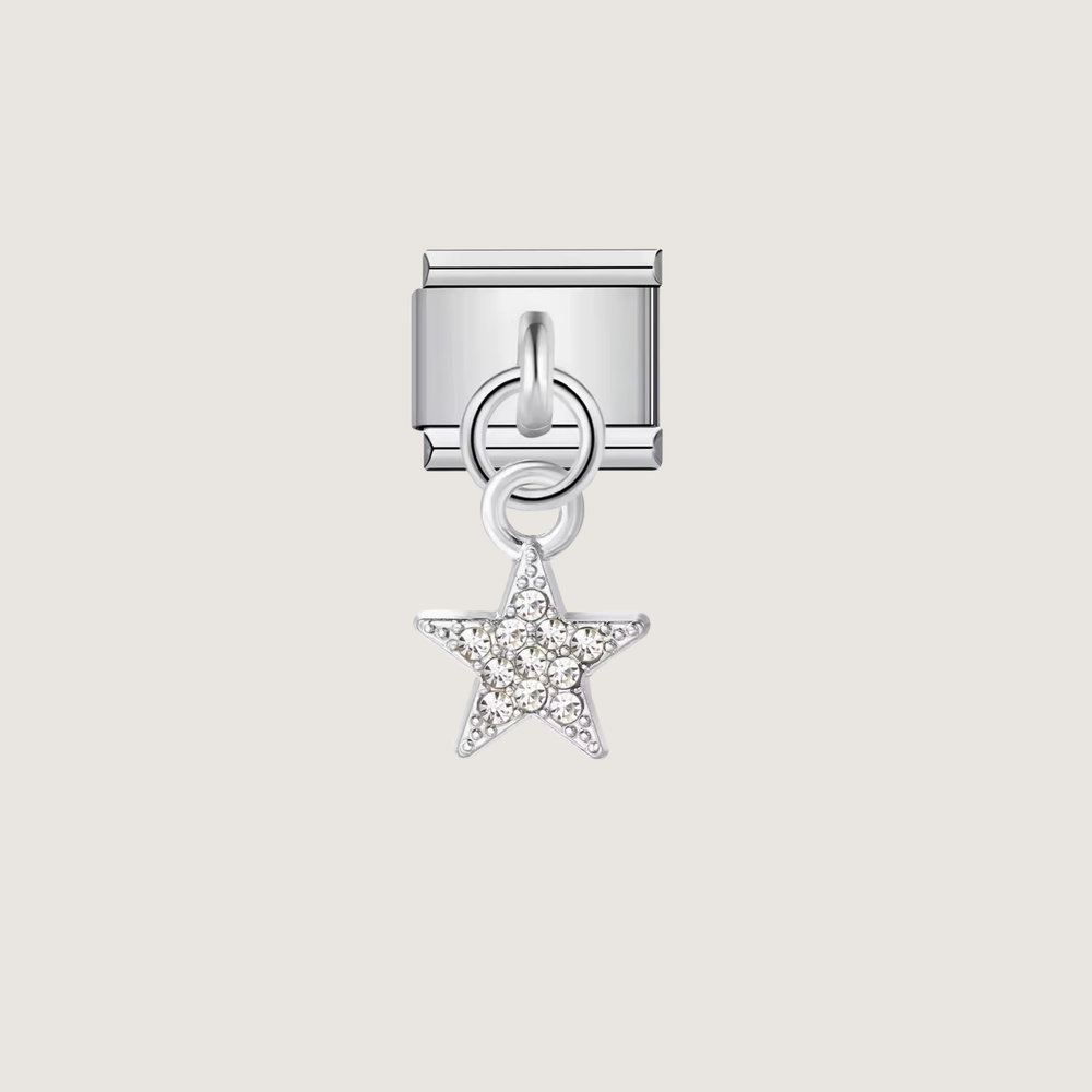 Charm de estrella de plata