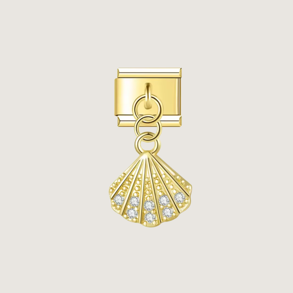 Gold Shell Charm