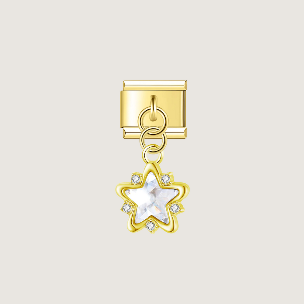 Charm de estrella de diamante