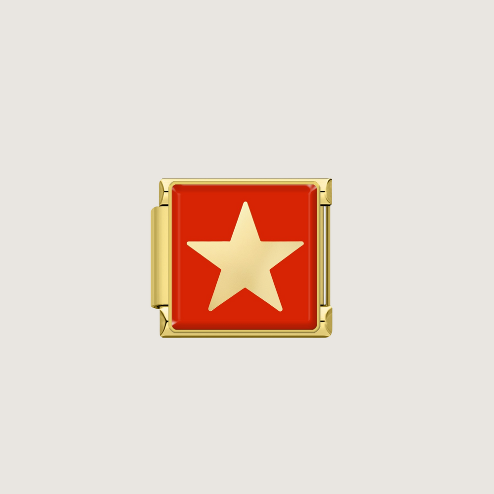 Charm de estrella roja