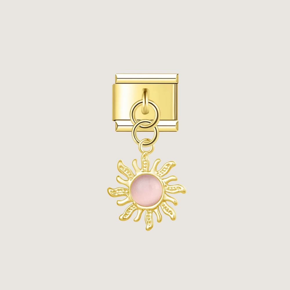 Charm de sol rosa